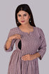 Feeding/Maternity Brown Print Dress IP2423/2BRO - 1 Piece