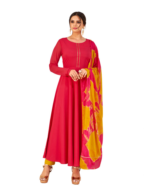 Pink Kurti and Dupatta IP2434/3PINK - 2 Piece