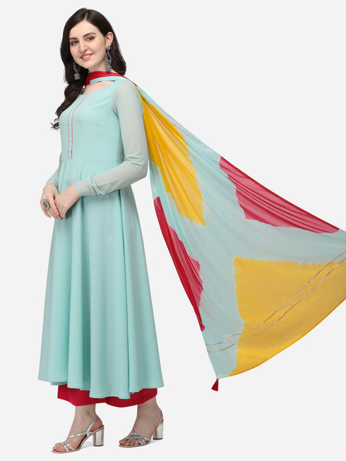 Sky Blue Kurti and Dupatta IP2434/1BLU - 2 Piece