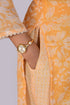 Yellow Cotton Flower Printed Kurti, Pant and Dupatta IP2419 - 3 Piece