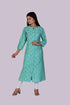 Aqua Green Chakra Print Kurti IP2401 - 1 Piece