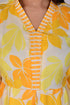 Lemon Yellow Flower Print Kurti and Pant IP2411/1YEL - 2 Piece