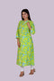 Neon Green Print Kurti IP2406 - 1 Piece