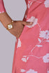 Peach Pink Flower Print Kurti IP2407 - 1 Piece