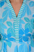 Sky Blue Flower Print Kurti and Pant IP2411/2BLU - 2 Piece