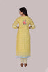 Yellow Color Flower Print Kurti, Pant and Dupatta IP2414 - 3 Piece