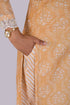 Yellow Net Work Kurti, Pant and Dupatta IP2413 - 3 Piece