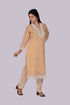 Yellow Net Work Kurti, Pant and Dupatta IP2413 - 3 Piece